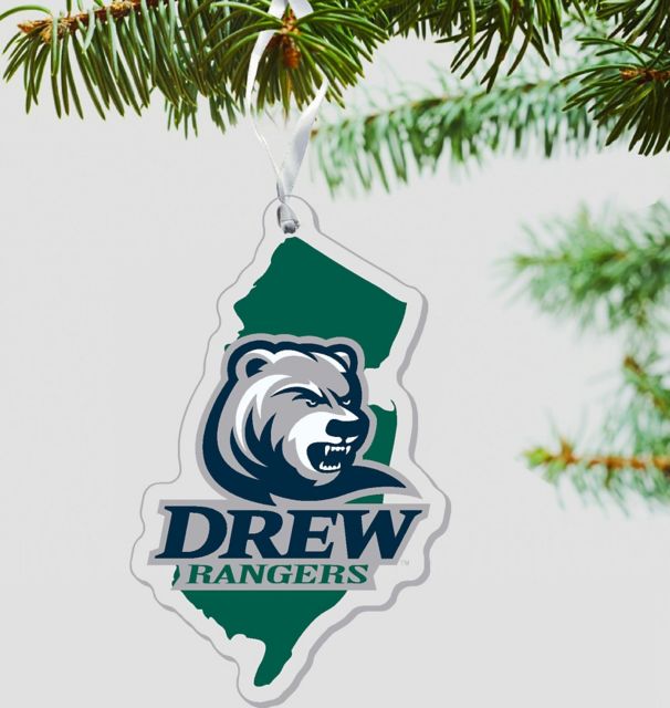 Drew University Rangers 3"x4" Ornament