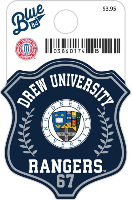 Drew University Rangers Mini Sticker