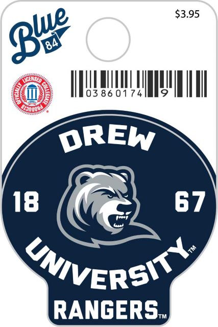 Drew University Rangers Mini Sticker