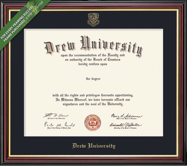 Drew University 8'' x 10'' Value Price Academic Diploma Frame