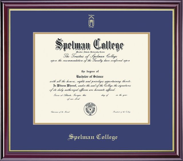 Spelman College 8.5'' x 11'' Windsor Diploma Frame