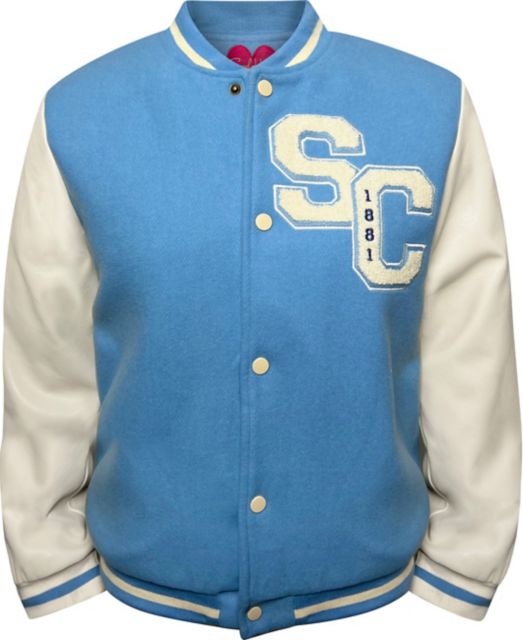 Blue and outlet black letterman jacket