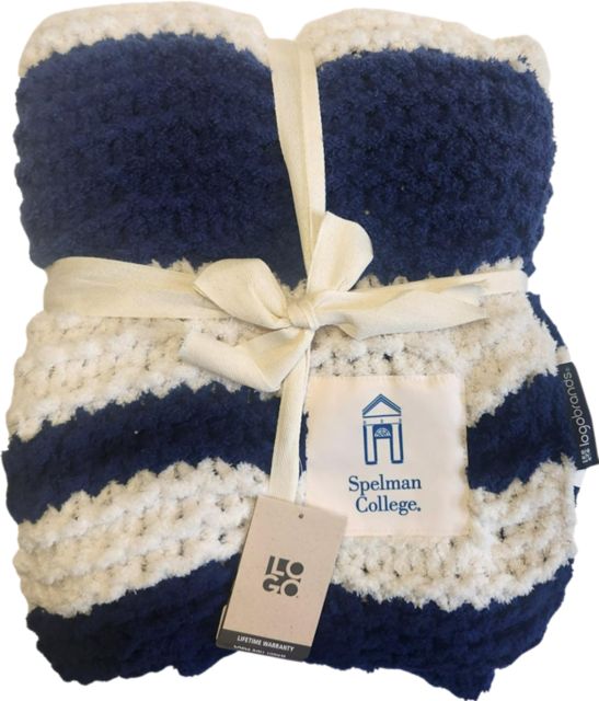 Spelman College Cable Knit Throw 50x60