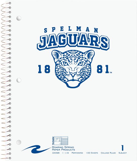 Spelman College Jaguars Notebook 100-Sheet