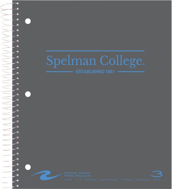 Spelman College 3 Subject Notebook