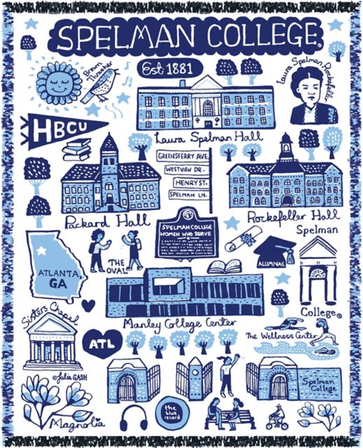 Spelman College Tapestry Blanket