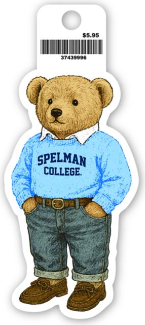 Spelman College Teddy Bear Vinyl Sticker