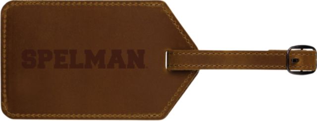 Spelman College Leather Luggage Tag