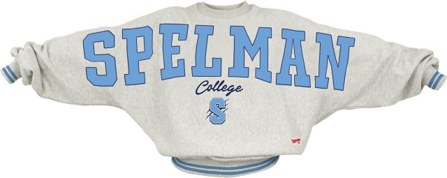 Spelman College Jaguars Women's Ribbed Fleece Crewneck Sweatshirt