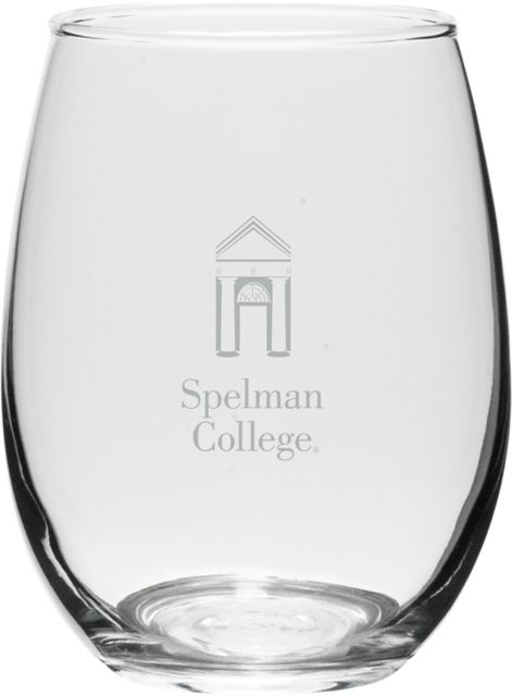 Spelman College 15 oz. Stemless Wine Glass