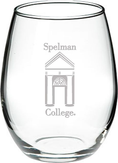 Spelman College 21 oz. Stemless Wine Glass