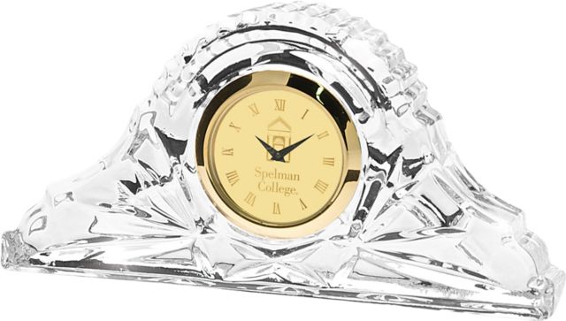 Spelman College 4.5'' x 2.5'' Crystal Table Clock