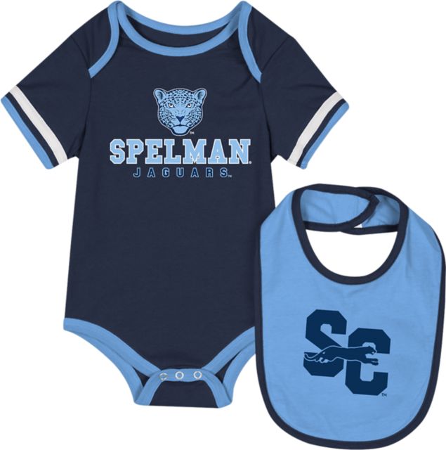Spelman College Infant's Jaguars Bodysuit Bib Set