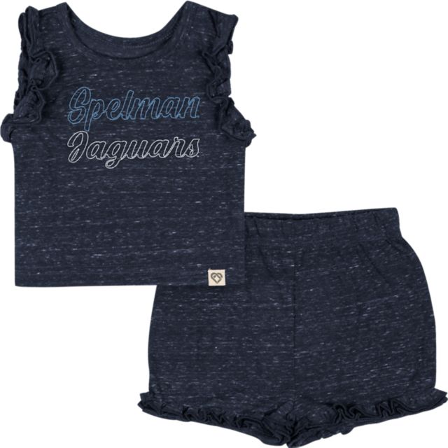 Spelman College Jaguars Infant Girl's Tank Top and Shorts Set