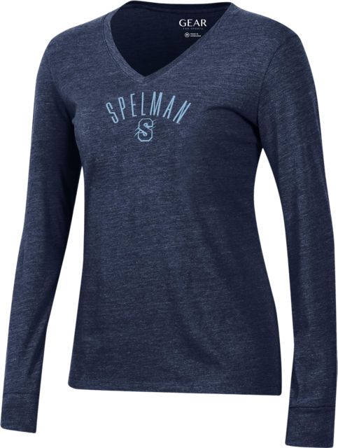 Spelman College Women's V-Neck Long Sleeve T-Shirt