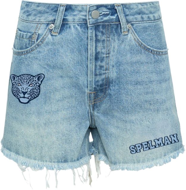 Spelman College Women's Denim Patch Shorts