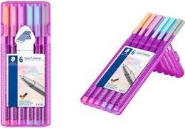TRIPLUS FINELINER PEN 6PC, PASTEL
