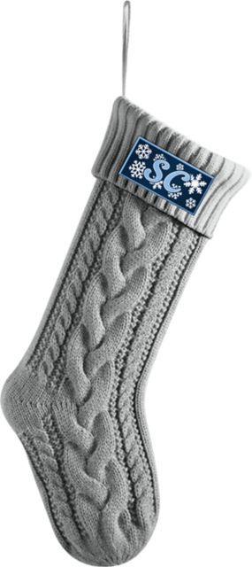 Spelman College Knitted Holiday Stocking