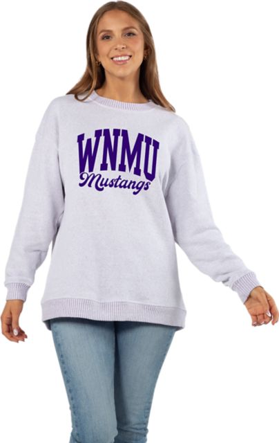 Western New Mexico University Mustangs Women's Warmup Crewneck Sweatshirt
