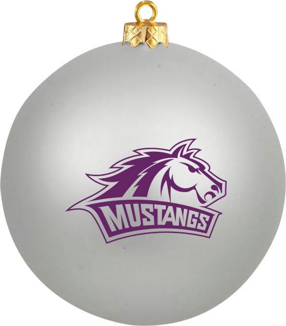 Western New Mexico University Mustangs Round Shatterproof Ornament