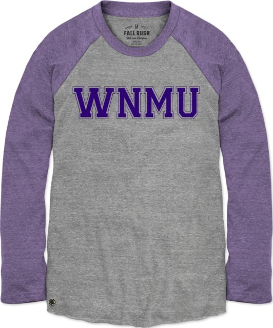 Western New Mexico University Tri-Blend Long Sleeve Baseball T-Shirt