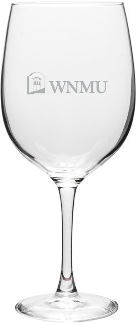 Western New Mexico University 19 oz. Wine Glass