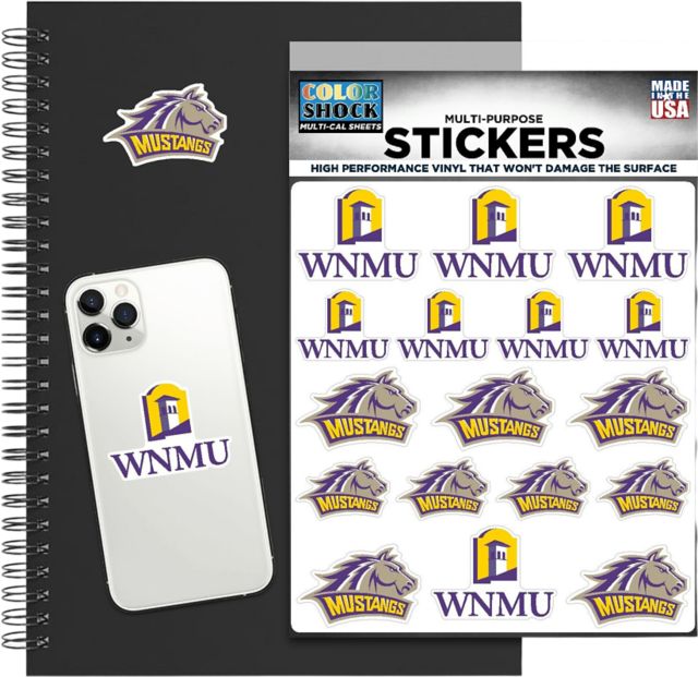 Western New Mexico University Sticker Sheet