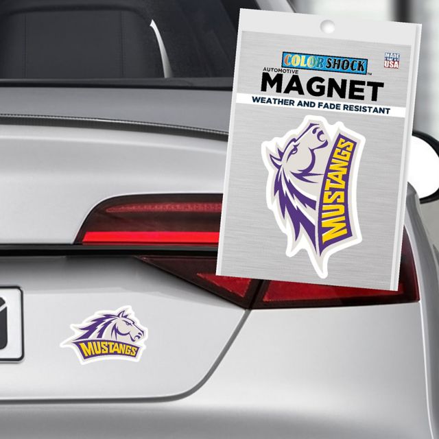 Western New Mexico University 4" Small Mustangs Magnet
