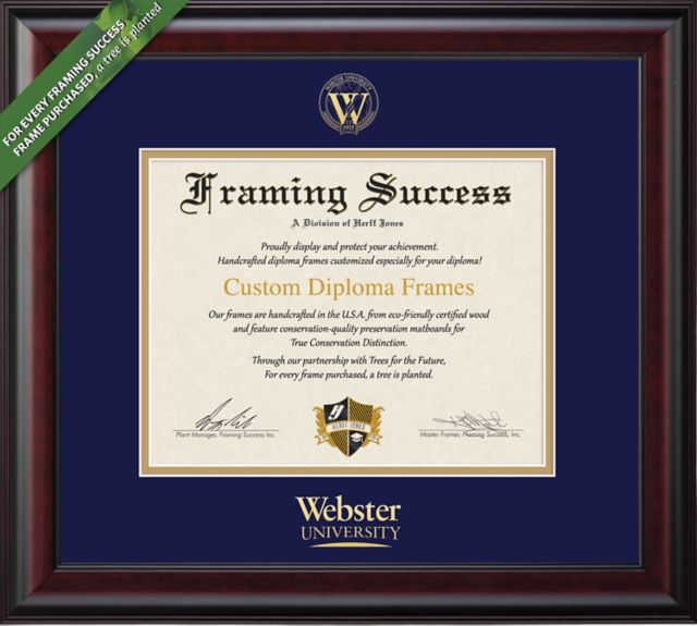 Webster University 11'' x 14'' Classic Diploma Frame