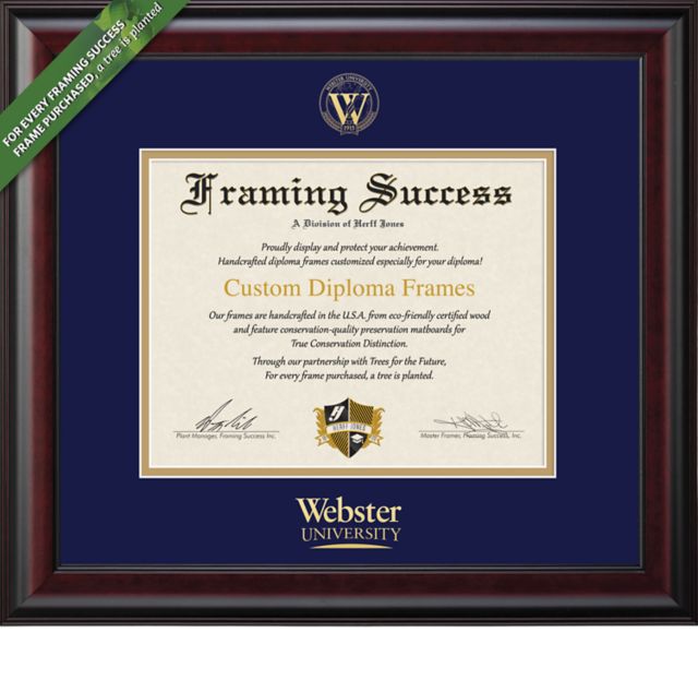 Webster University 11'' x 14'' Classic Diploma Frame
