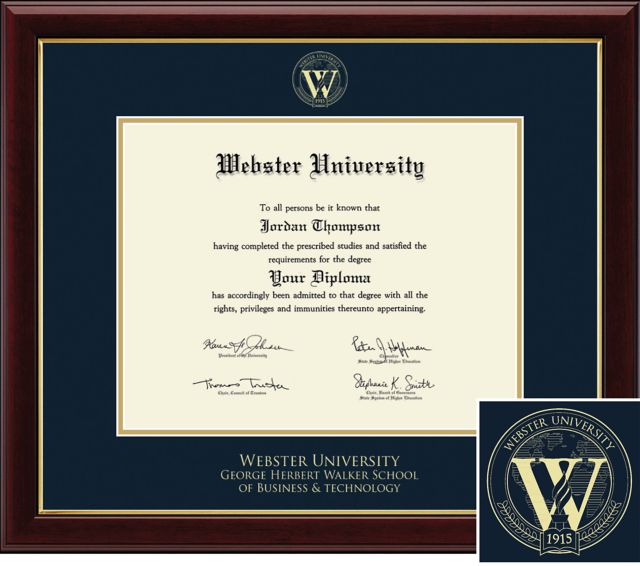 Church Hill Classics Embossed, Business and Technology, 10.75x13.75, Bachelors, Masters, Diploma Frame - ONLINE ONLY