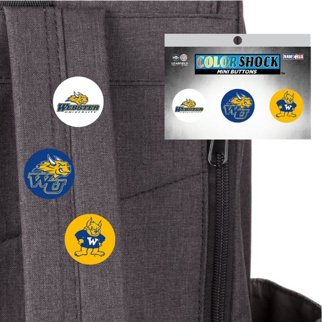 Webster University Gorloks Mini Button - 3 Pack