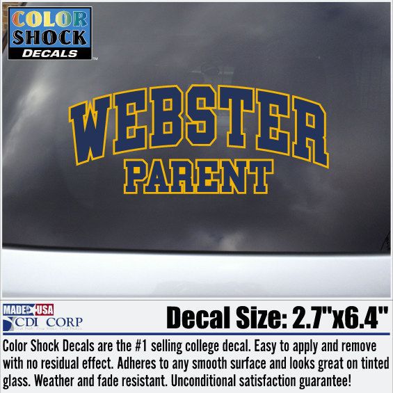 Webster University Parent Decal