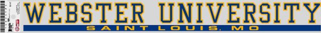 Webster University Strip Decal