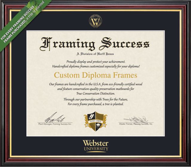 Webster University 11'' x 14'' Value Price Academic Diploma Frame