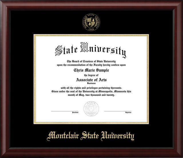Montclair State University 8 x 10 Scholar Diploma Frame