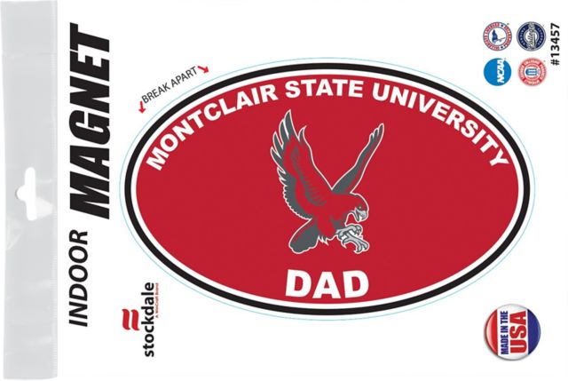 Montclair State University Dad 3.5 x 5.5 Oval Magnet