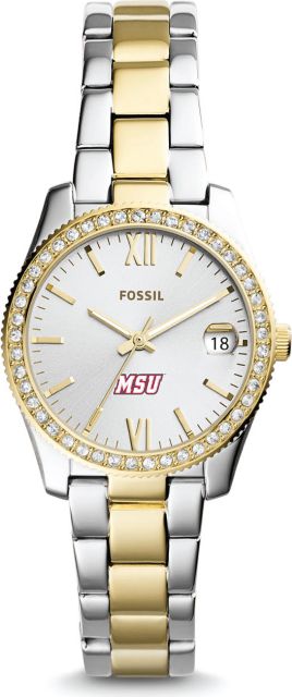 Fossil Scarlette Mini Three-Hand Date Two-Tone Stainless Steel Watch - ONLINE ONLY