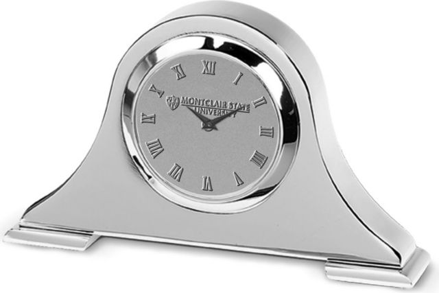 Silver Napoleon Desk Clock - ONLINE ONLY