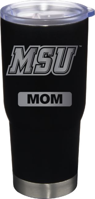 22 oz Matte Black Stainless Steel Tumbler Mom