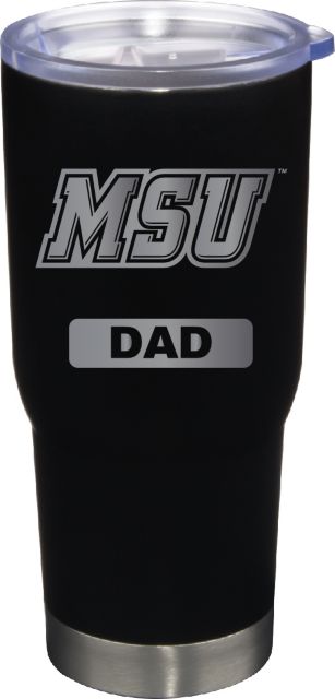 22 oz Matte Black Stainless Steel Tumbler Dad