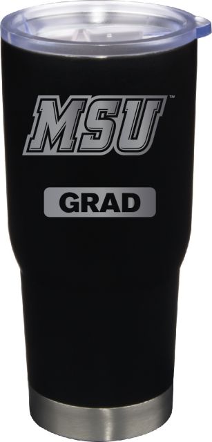 22 oz Matte Black Stainless Steel Tumbler Grad