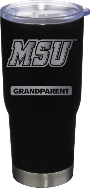 22 oz Matte Black Stainless Steel Tumbler Grandparent
