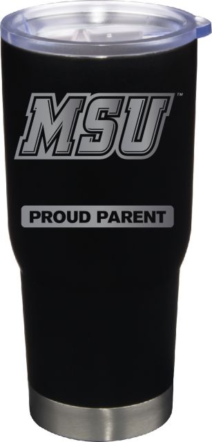 22 oz Matte Black Stainless Steel Tumbler Proud Parent