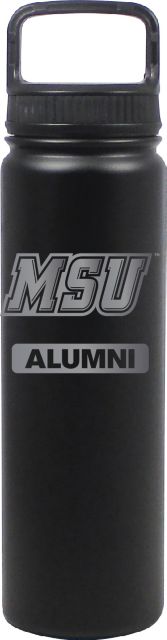 24 oz Matte Black Stainless Steel Water Bottle Alumni