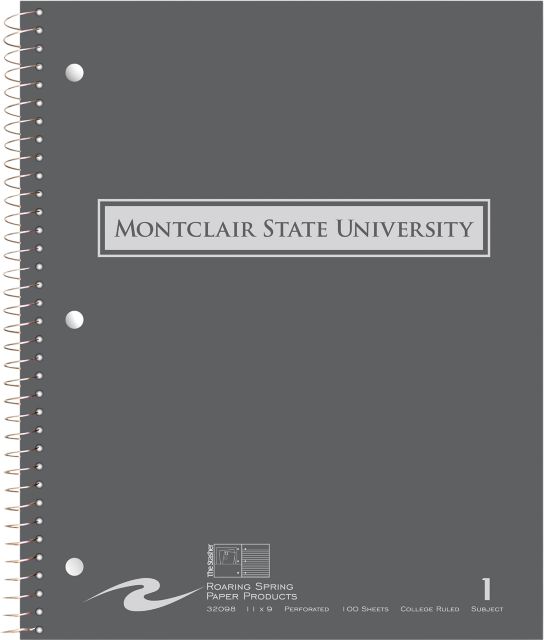 Montclair State University 1 Subject Notebook