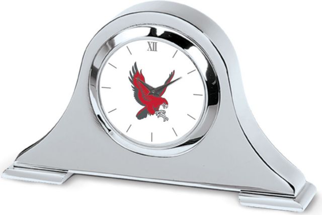 CSI Silver Napoleon Desk Clock With Colored Medallion - ONLINE ONLY