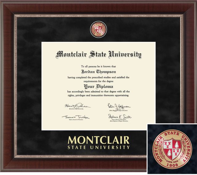 Montclair State University Regal Diploma Frame