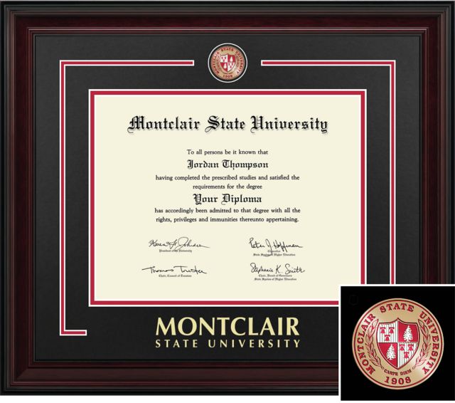 Montclair State University Showcase Diploma Frame