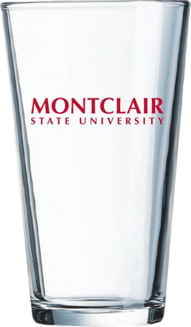 Montclair State University 16 oz. Glass